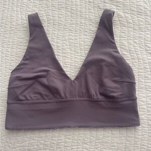 Women's V-Neck Bralette - Purple
